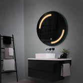 LED Spiegel Rund | Touch-Schalter | Warmweißes Licht - Reyze Seria Salono Model 3